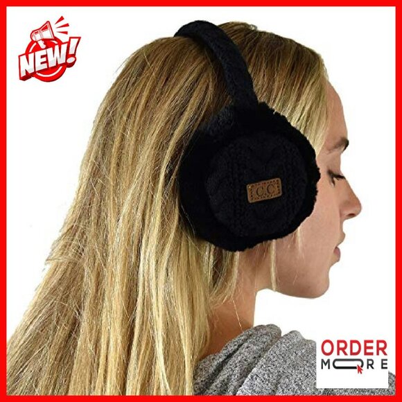 Soft Adjustable Winter Headband Ear Warmer Earmuffs 5-6\